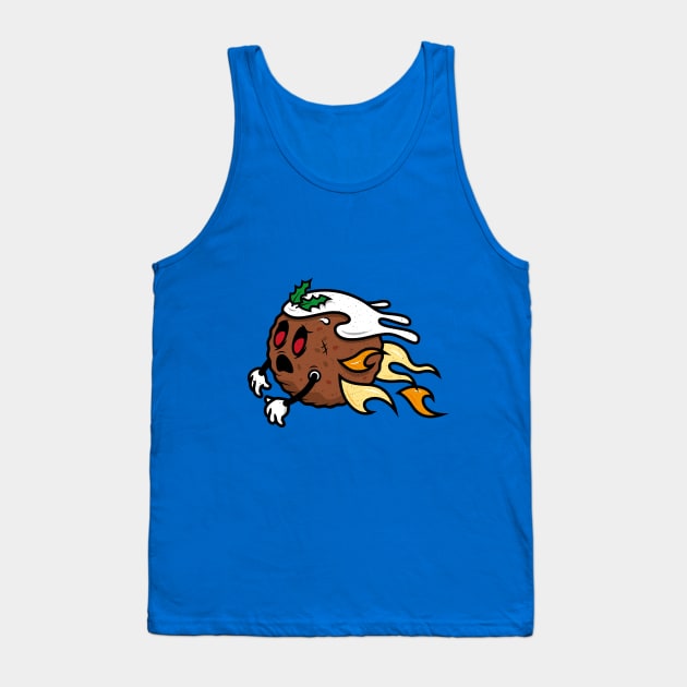 Flying Christmas Pudding Tank Top by propellerhead